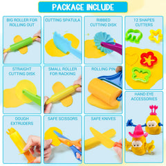 IHESPABLD Playdough Tool Kit utensils-sculpting aids precise shaping and design practice.