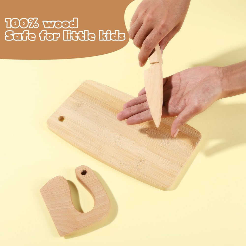 IHFAIO Kids Knife Set spatula for gentle stirring.