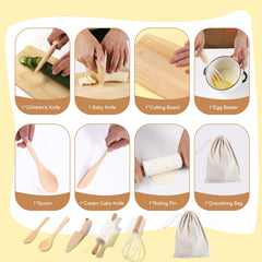 IHFAIO Kids Knife Set whisk image for easy grip mixing.