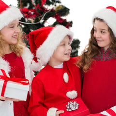 Iioscre Kids Santa Hat ready for holiday party outfits and photos.