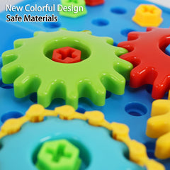 IIROMECI colorful gears and blocks enable diverse builds.