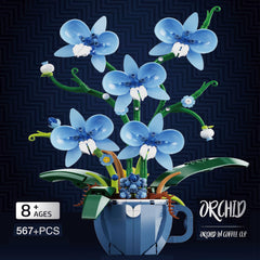 iixeal blue orchid building set with clear instructions for easy assembly