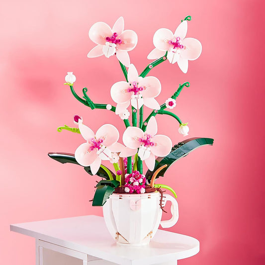 iixeal pink orchid coffee cup assembled display enhances desk aesthetics