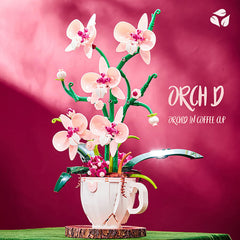 iixeal pink orchid living room decoration accent piece