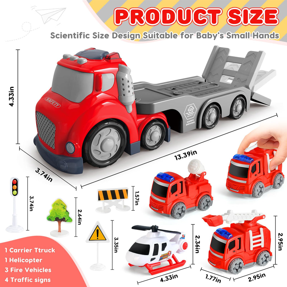 IJIGU compact mini fire vehicles designed for little hands and easy maneuvering