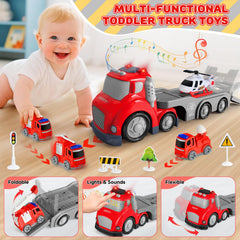 IJIGU mini ladder truck included for interactive role-play and motor skills