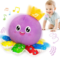 IJIGU musical octopus toy in action for crawling and dancing play.