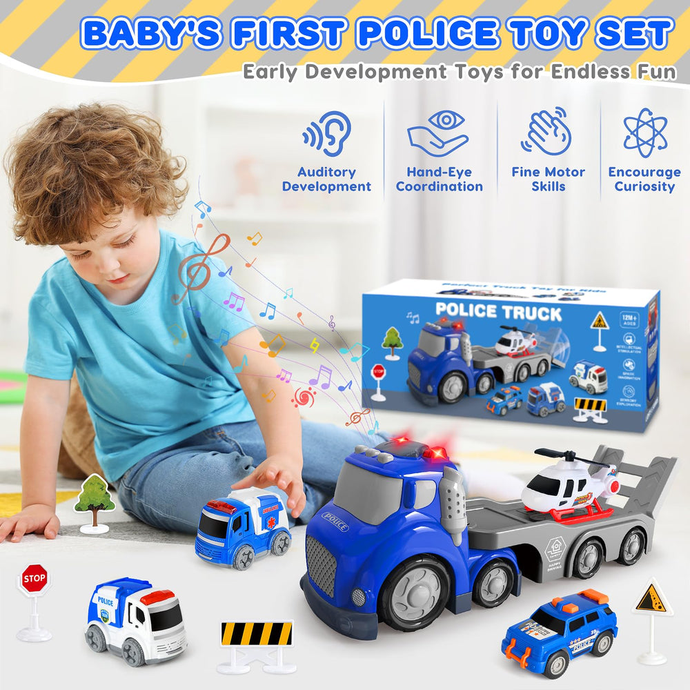 IJIGU police truck gift box ready packaging inspires festive play moments.