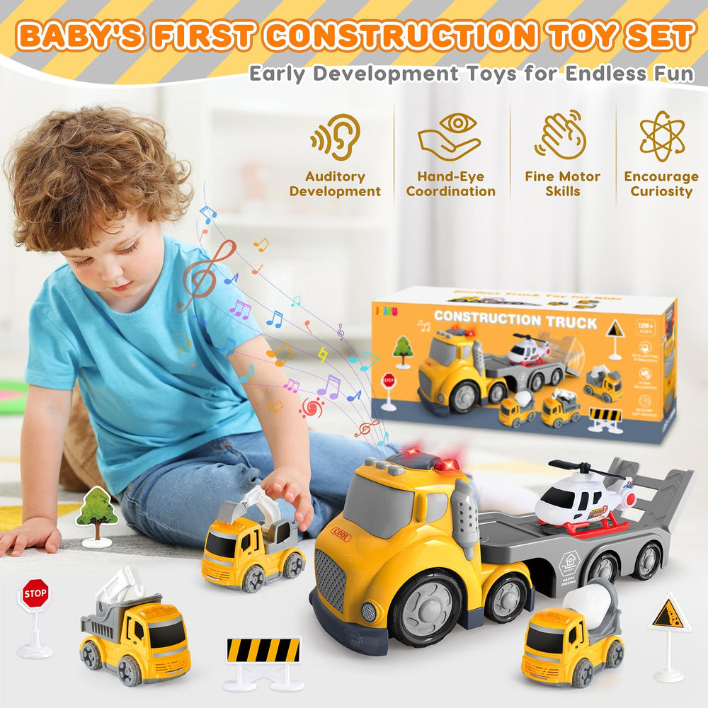 IJIGU truck toy gift box makes a ready-to-gift construction set.