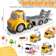 IJIGU truck toy traffic signs provide realistic road safety setup.