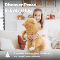 IKASA beads-filled weighted plush delivers calming support during rest and play.