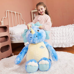 IKASA EN71 ASTM-certified Triceratops plush ensuring safety and peace of mind.