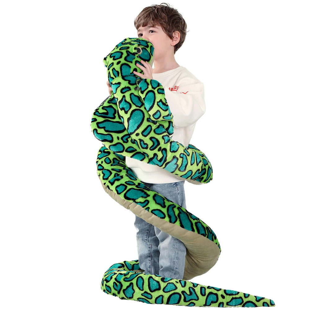 IKASA giant snake plush, 106 inches, ideal for epic cuddle sessions