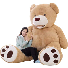 IKASA giant teddy bear brown 78-inch plush ready for cozy hugs