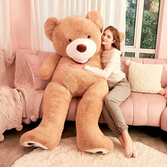 IKASA giant bear used as kid-friendly decor and comforting playmate