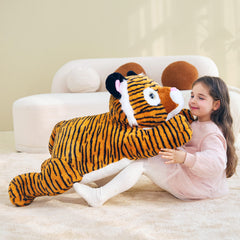 IKASA giant tiger plush 30-inch safety-certified, EN71 and ASTM tested