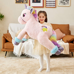 IKASA gift idea unicorn plush 43in—ideal for cuddly bedroom decor.