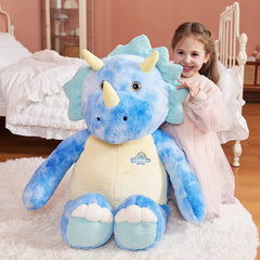 IKASA gift-worthy Triceratops plush for birthdays and holidays.