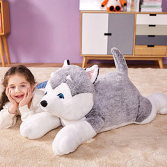 IKASA large husky pillow doubles as decorative cuddle buddy.