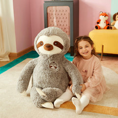 IKASA soft plush sloth, ideal for cozy hugs during playtime.