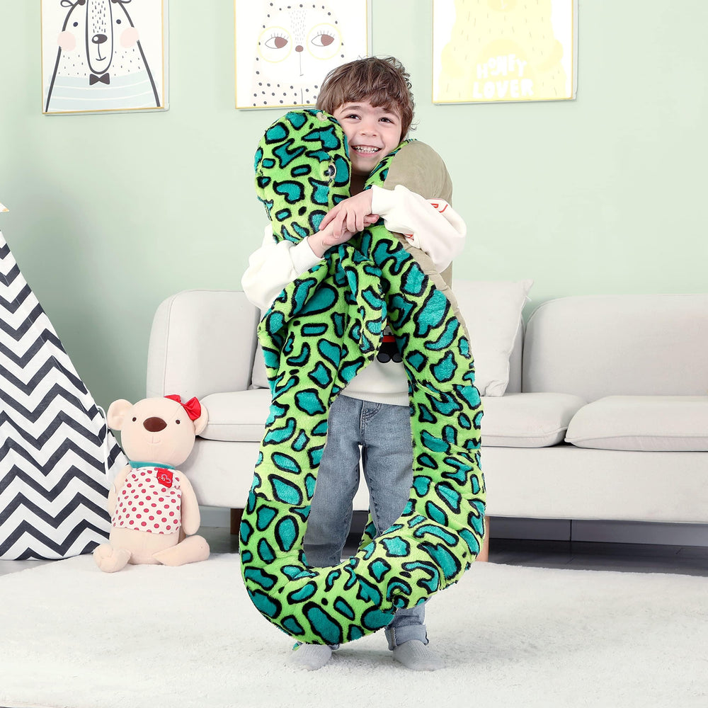IKASA soft plush snake in 106-inch size for immersive play scenes