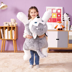 IKASA surface-washable husky plush easy cleaning.