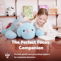 IKASA Triceratops cozy bedtime companion for restful nights.