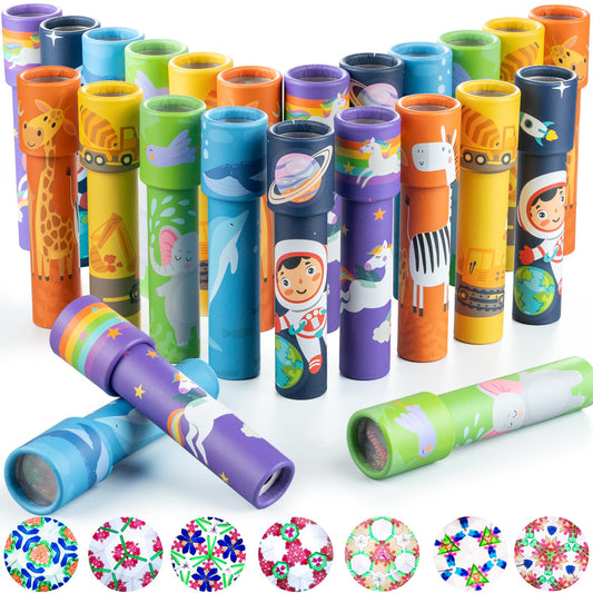 iKeelo kaleidoscope pack shot showing rainbow patterns for party favors