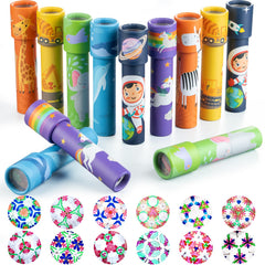 iKeelo Classic Kaleidoscope 12-pack displays vibrant patterns for imaginative play