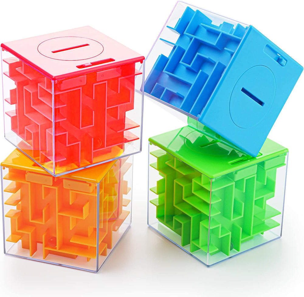 iKeelo money maze blue box for entertaining, educational gift-giving.