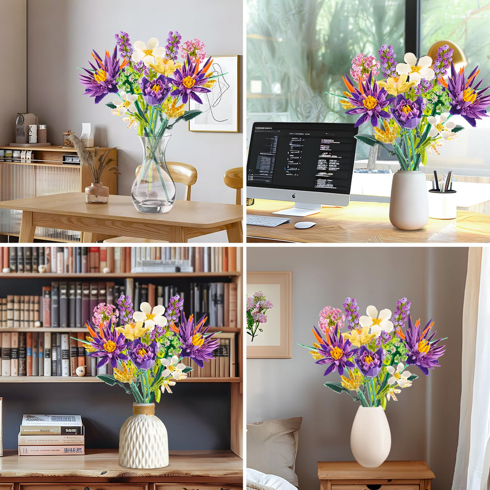 IKIDSUN Verbena bouquet - bright color for cheerful decor accents