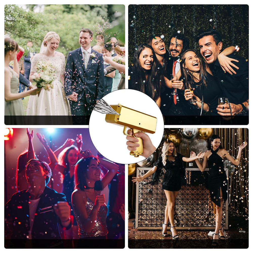 IKJNMLP Prop Gold Money Shooter gift idea for celebrations and holidays