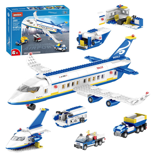 IKKOSYA City Passenger Airplane Building Set box, gift-ready packaging for aviation fans.