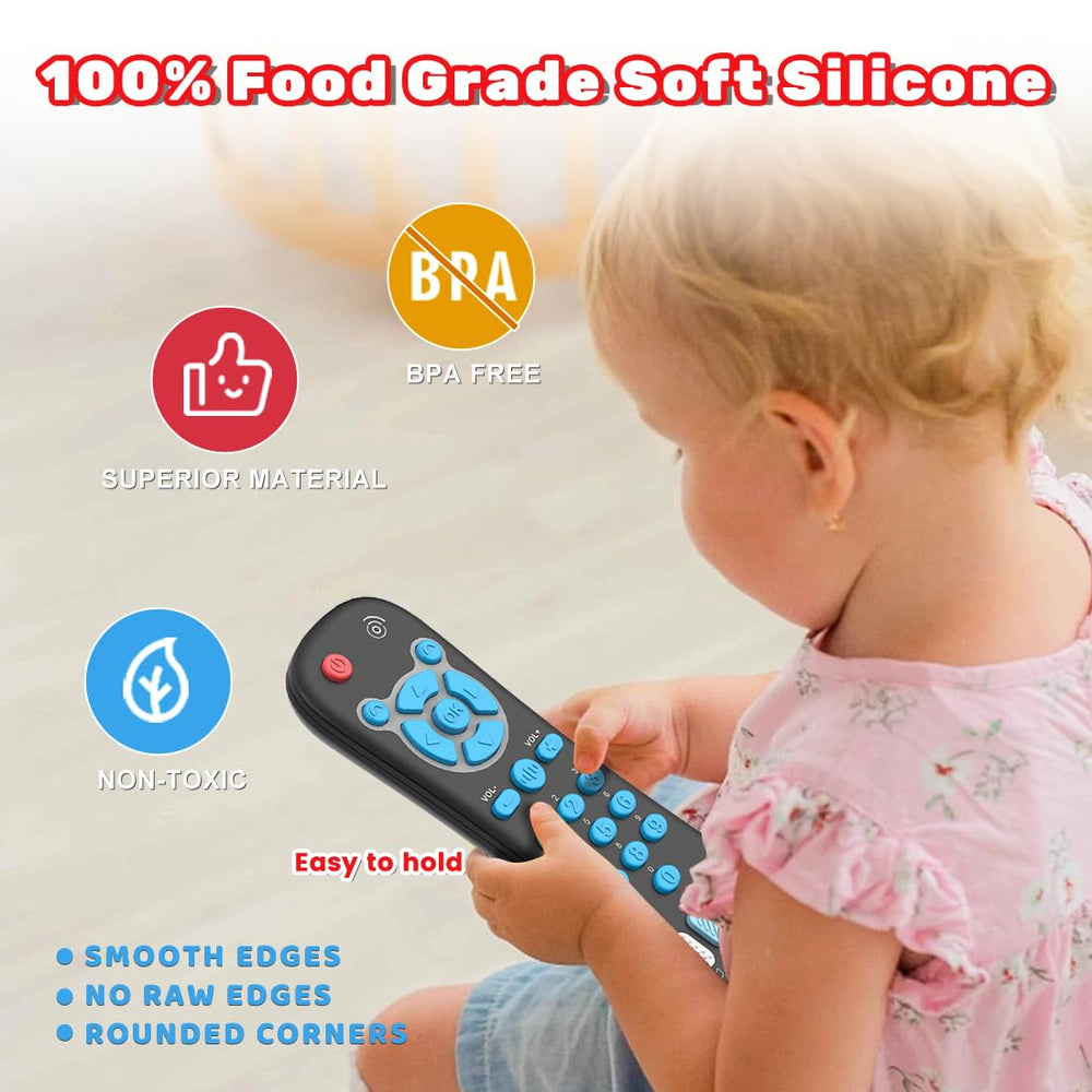 iKOIHO baby remote toy held in small hands for easy grip