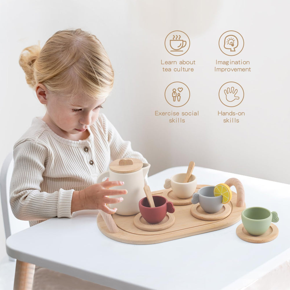 Ikubigu tea party set spoons perfect for stirring and role-play