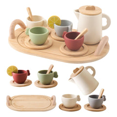 Ikubigu tea party set teapot for imaginative pretend tea time