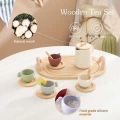 Ikubigu tea party set tray designed for easy, kid-friendly serving