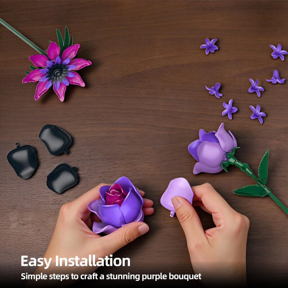 iLacven lavender stem adds subtle color contrast to the display.