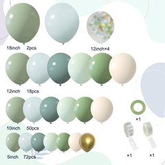 ilafm ash mist green haze balloons evoke woodland themes for rustic parties