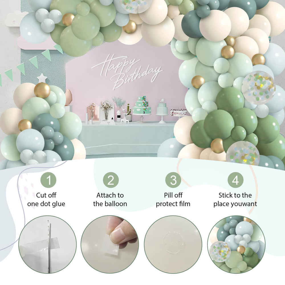 ilafm haze green balloon offers versatile color options for showers or birthdays