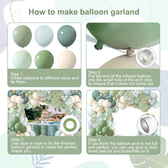 ilafm sage green balloon captures garden party vibes with airy elegance