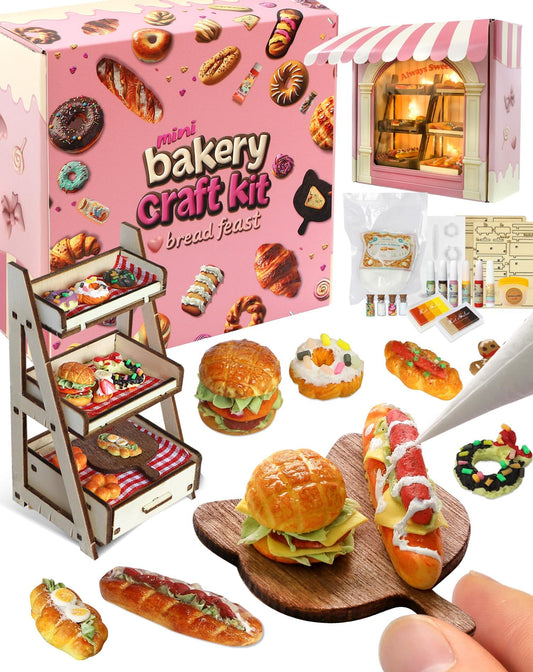iland Crafts Kit box content reveals a kid-friendly mini bakery set for creative play