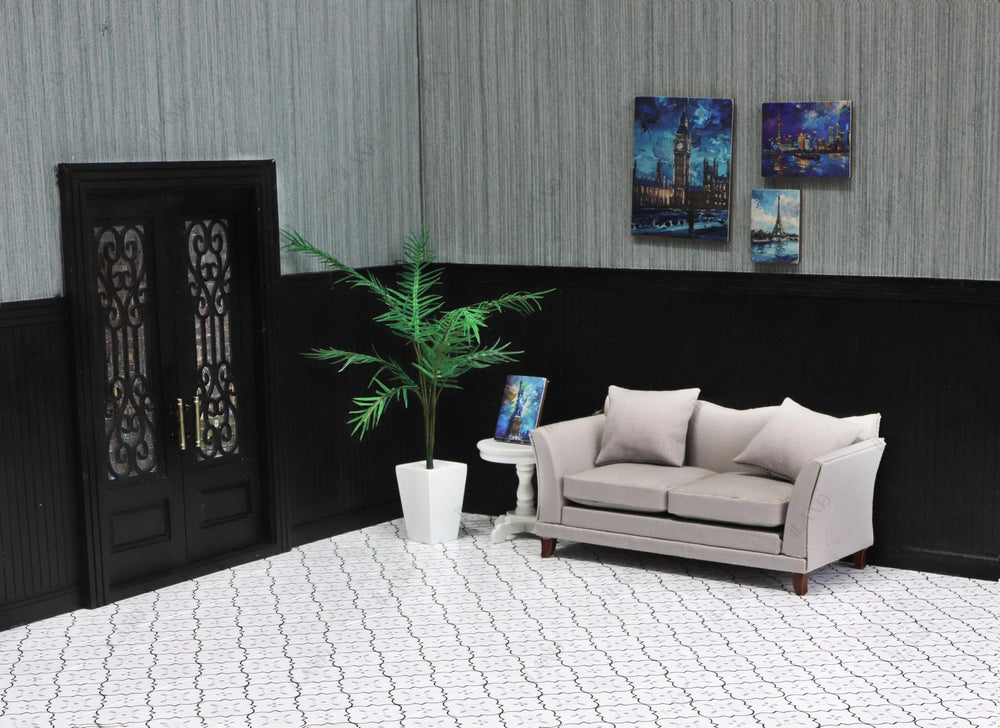 iland dollhouse flooring compatible with 1:12 to 1:6 scales for versatile use.