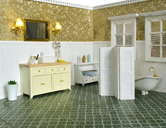 iland dollhouse flooring wood texture provides a warm, realistic look.