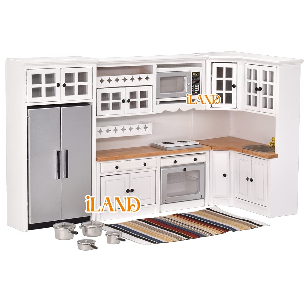 iland Dollhouse Kitchen microwave with smooth finish ideal for modern mini meals