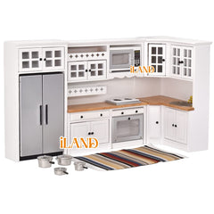 iland Dollhouse Kitchen microwave with smooth finish ideal for modern mini meals