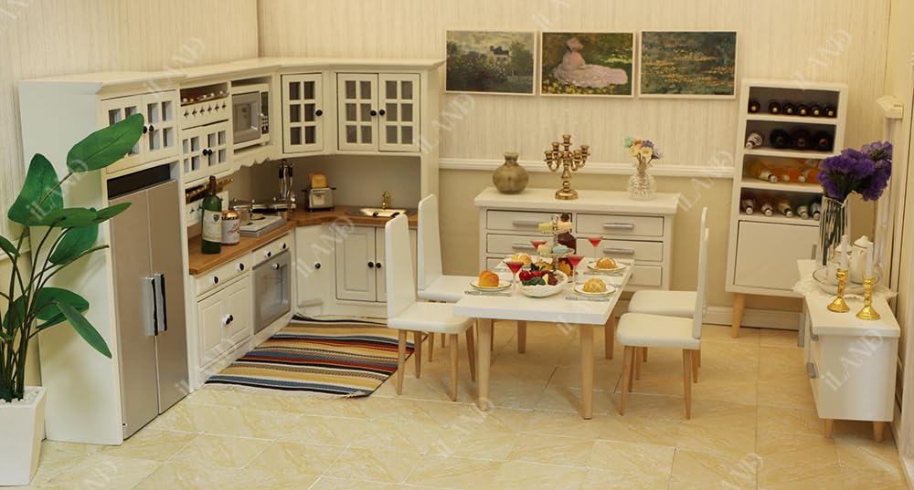 iland Dollhouse Kitchen 1/12 scale design supports imaginative storytelling