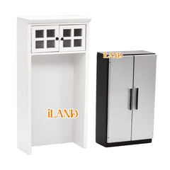 iland Dollhouse Kitchen wooden finish with soft luster for premium mini decor