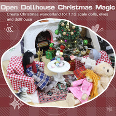 iland dollhouse rug woven pattern adds a cozy ground for pretend gatherings.
