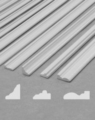 iland 1:12 scale dollhouse trims: skirting board set, easy to install and customize
